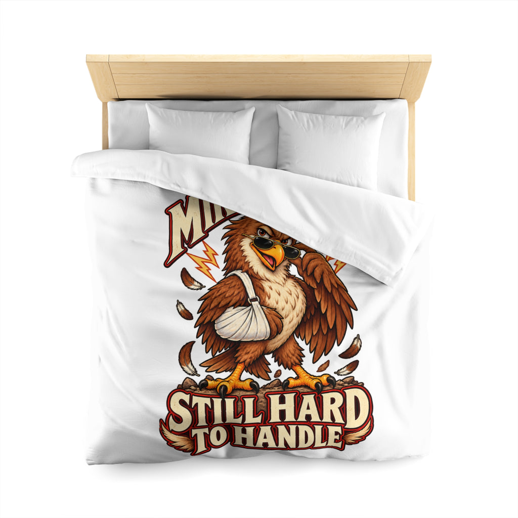Mike Hawk Still Hard to Handle Eagle Microfiber Duvet Cover