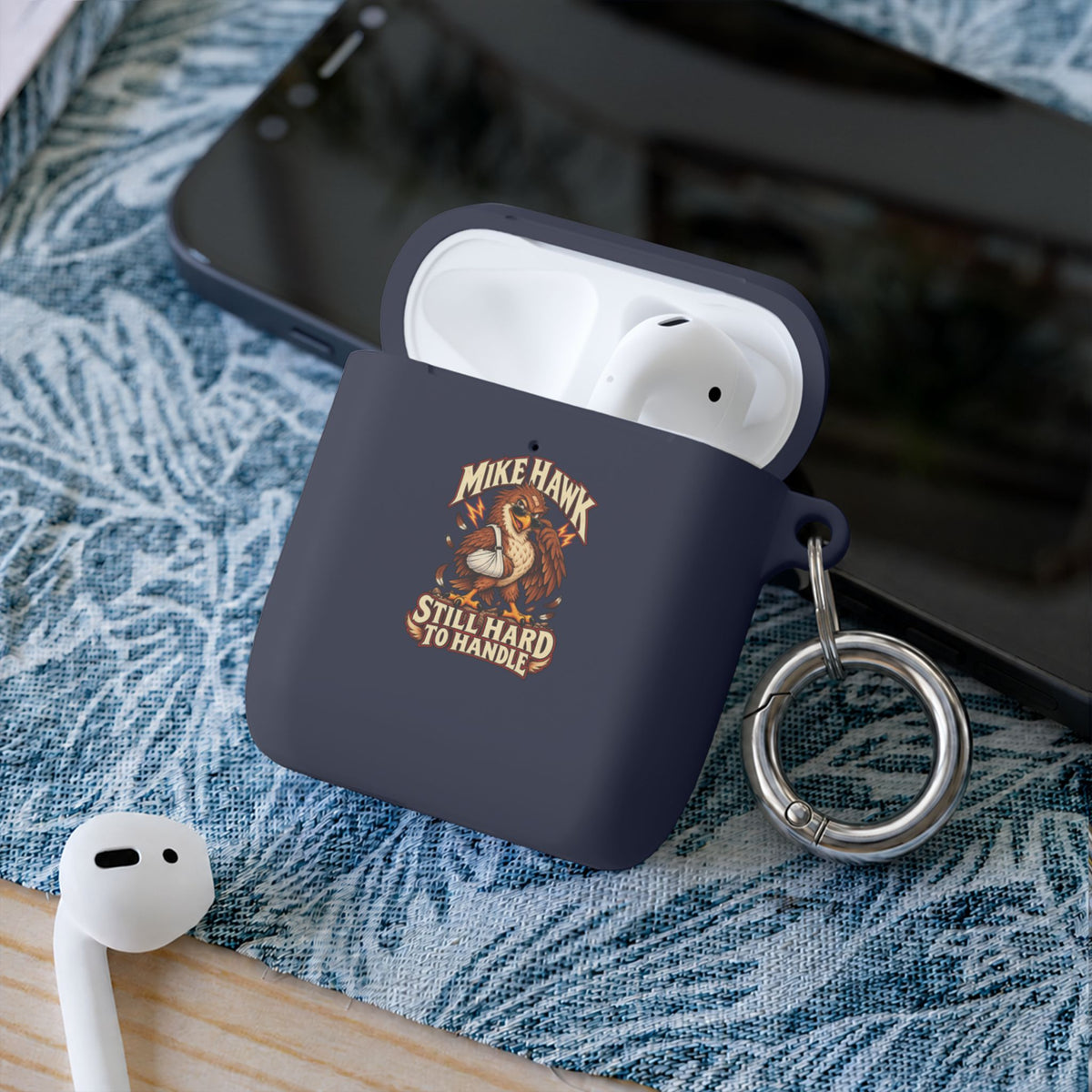 Minehawk Still Hard to Handle AirPods Case Cover with Keychain