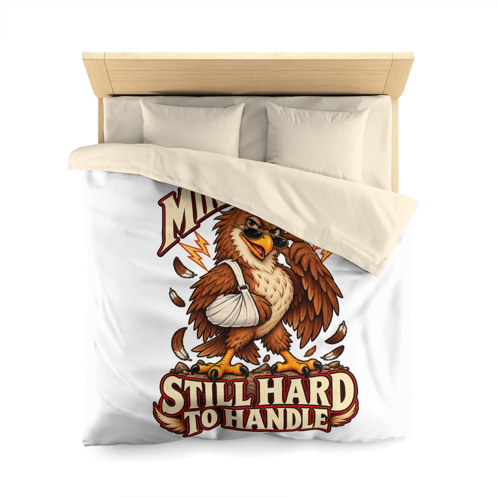 Mike Hawk Still Hard to Handle Eagle Microfiber Duvet Cover