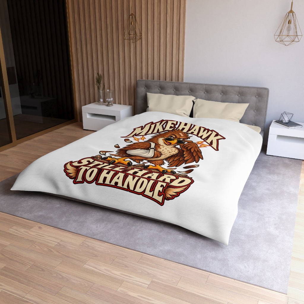 Mike Hawk Still Hard to Handle Eagle Microfiber Duvet Cover