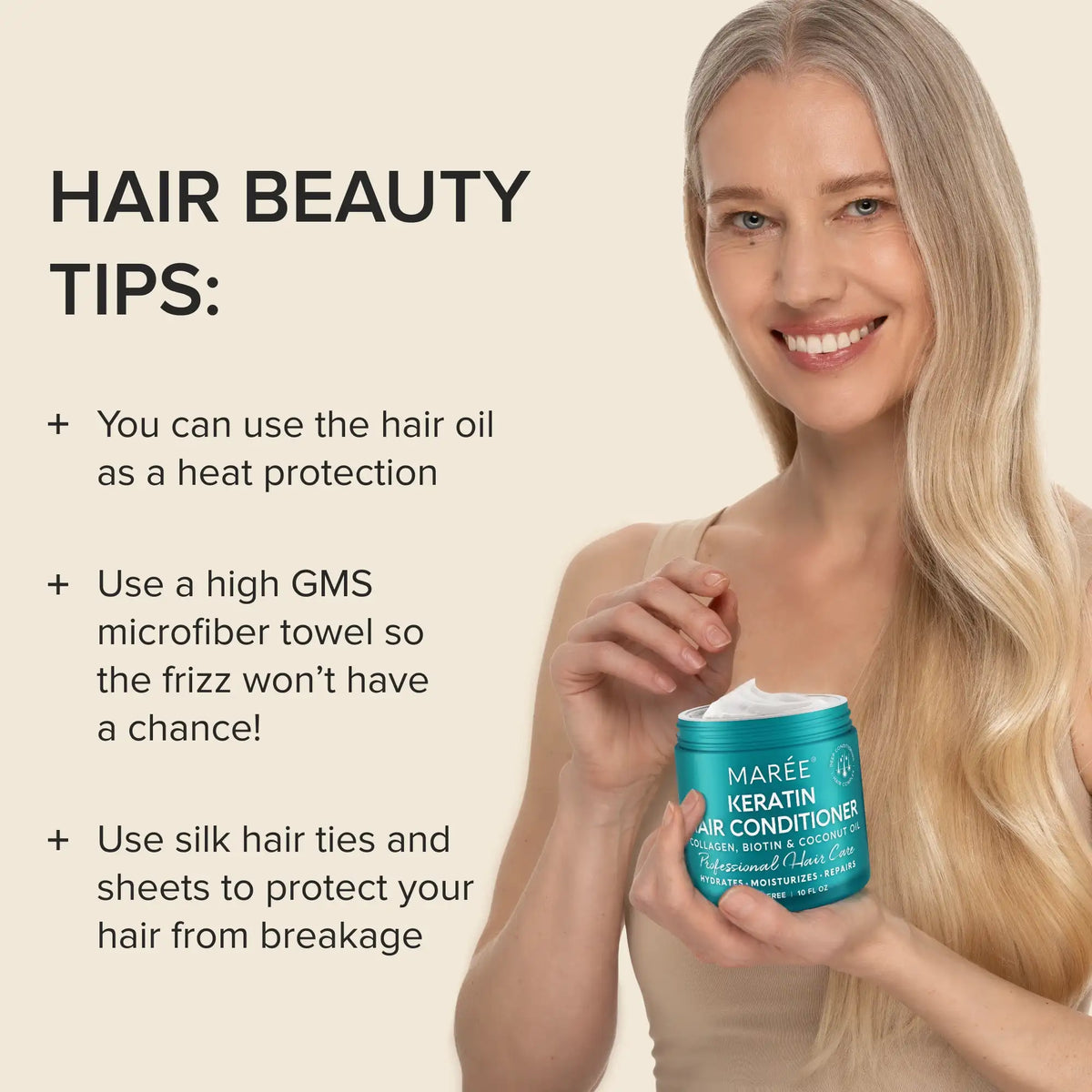 MAREE Keratin Hair Mask for Dry & Damaged Hair