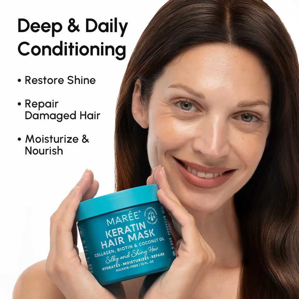 MAREE Keratin Hair Mask for Dry & Damaged Hair