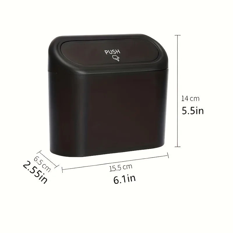 1 Piece Car Mini Trash Can Car Storage Box - Sorting Box Car Essential Accessories Christmas Gift