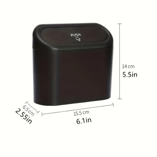 1 Piece Car Mini Trash Can Car Storage Box - Sorting Box Car Essential Accessories Christmas Gift