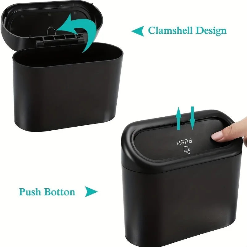 1 Piece Car Mini Trash Can Car Storage Box - Sorting Box Car Essential Accessories Christmas Gift