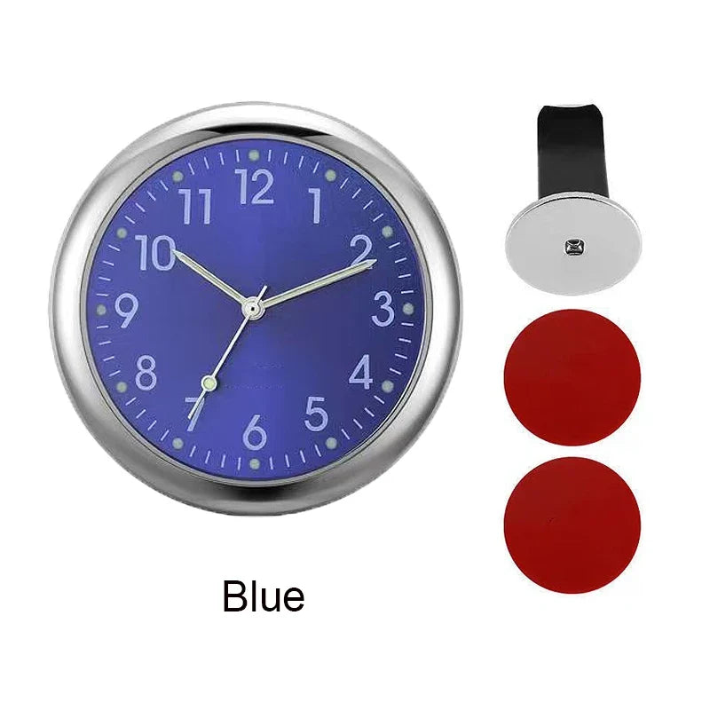 Luminous Car Clock Air Outlet Mini Quartz Clock with Clip | Auto Ornament Waterproof Accessory