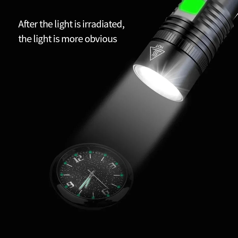 Luminous Car Clock Air Outlet Mini Quartz Clock with Clip | Auto Ornament Waterproof Accessory