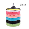 8Pcs 3/5/7 Inch Car Polishing Kit | Self-Adhesive Buffing and Waxing Pad Set with Drill Adapter