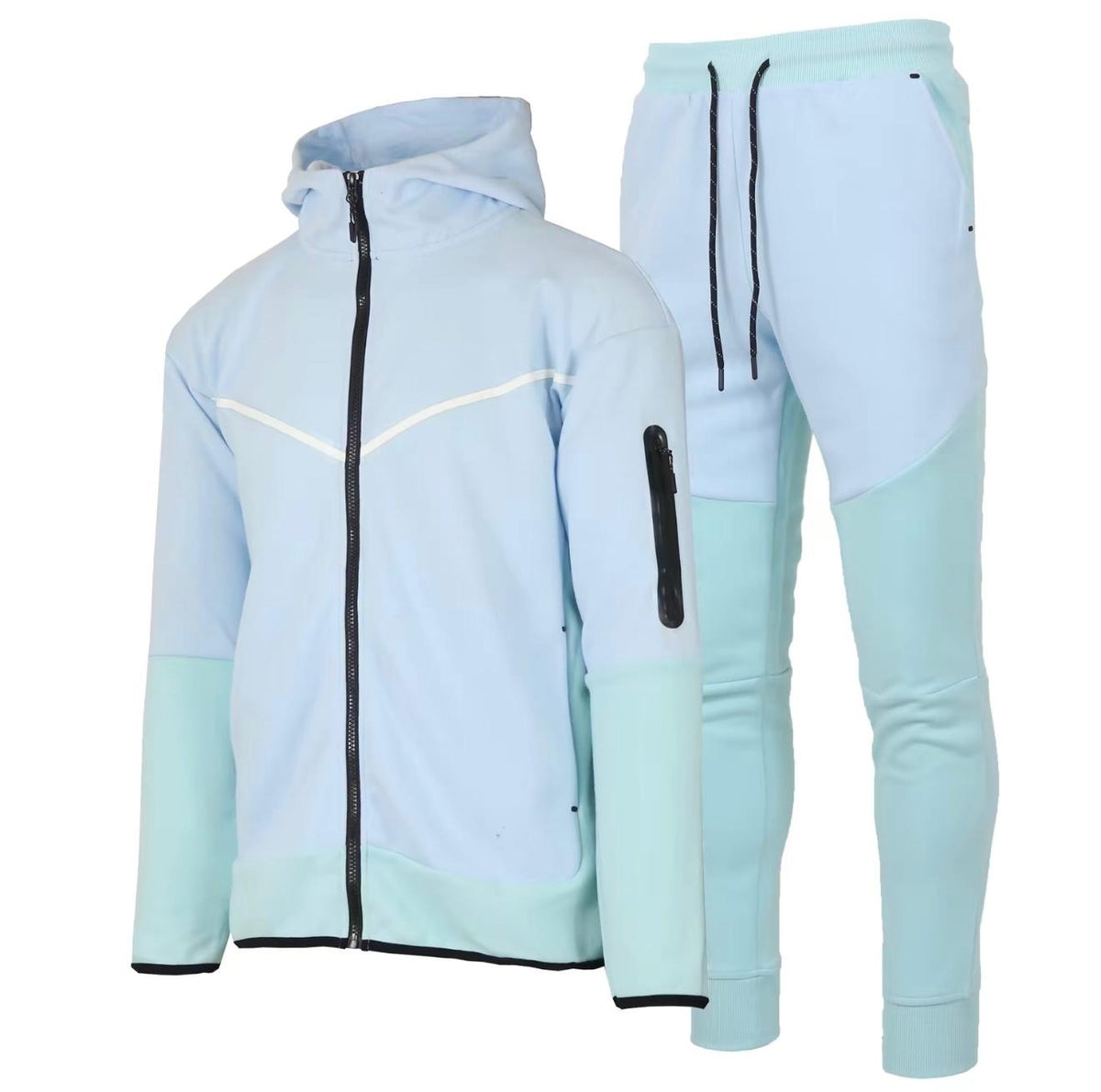 Men's Two-Tone UltraTech Fleece Athletic Tracksuit - Hoodie and Joggers