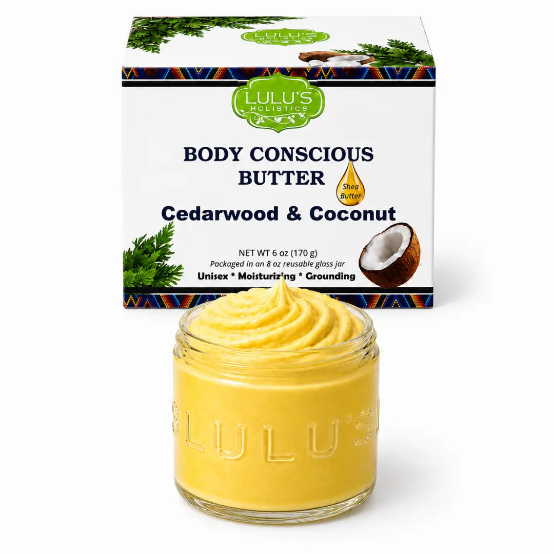 Lulu's Holistics Cedarwood & Coconut Whipped Body Butter – Deep Moisture for Dry Skin