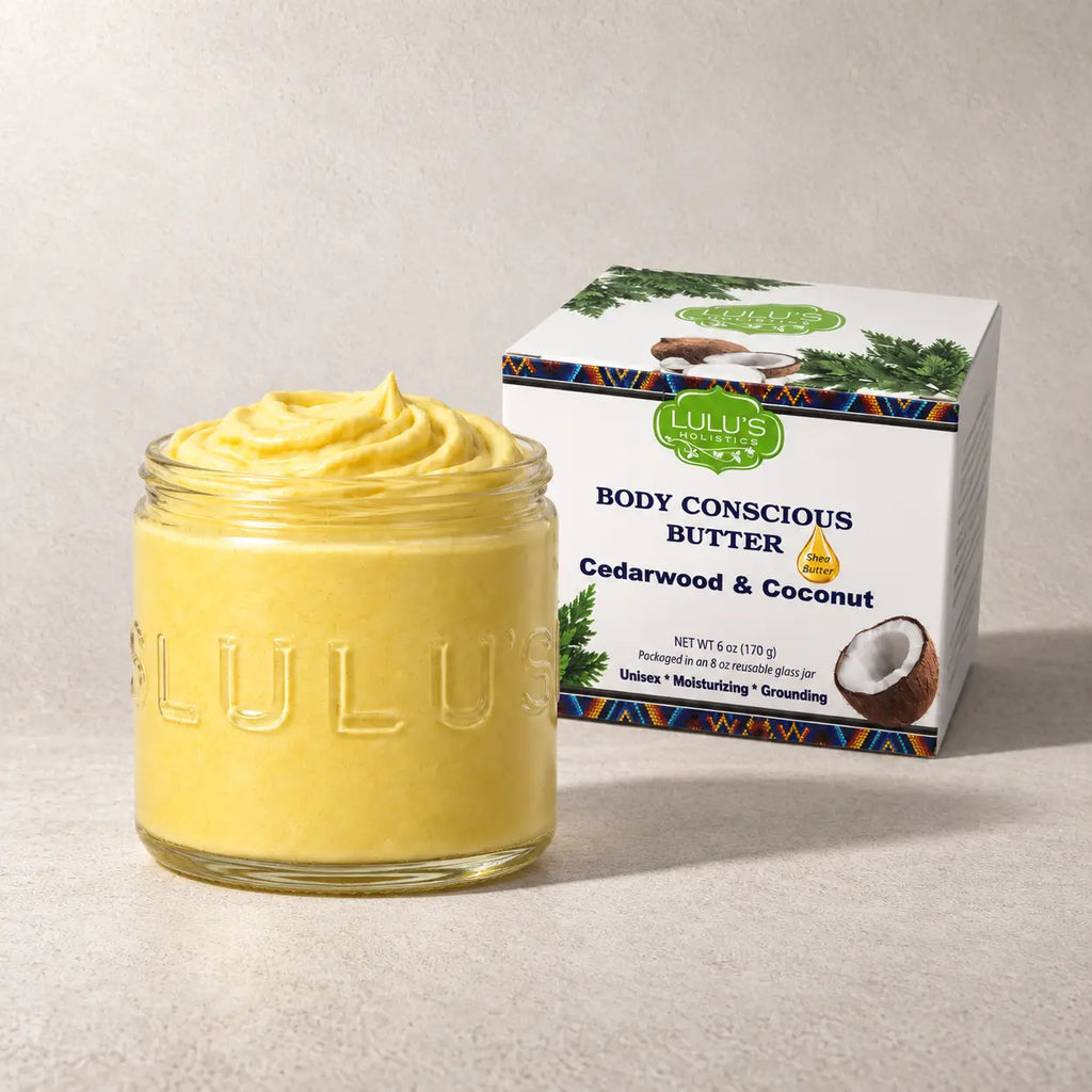 Lulu's Holistics Cedarwood & Coconut Whipped Body Butter – Deep Moisture for Dry Skin