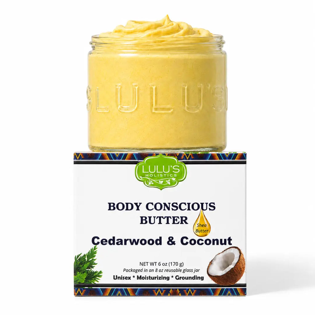 Lulu's Holistics Cedarwood & Coconut Whipped Body Butter – Deep Moisture for Dry Skin